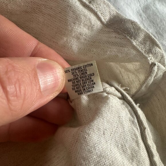 Taylor Stitch Linen-Blend Short-Sleeve Western Shirt, Khaki, Size 44 - Picture 5 of 7